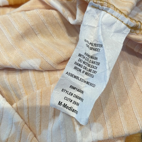 Yellow Butterfly Print Dress - Picture 7 of 7